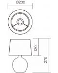 Stolna svjetiljka Smarter - Home 01-1373, IP20, Е14, 1 x 28 W, bež - 2t