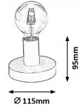 Stolna svjetiljka Rabalux - Bowie 6570, 60W, bijela - 4t