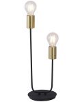 Stolna svjetiljka Rabalux - Lanny, 2 x 15W, crna - 2t