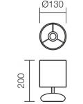 Stolna svjetiljka Smarter - Five 01-854, IP20, 240V, Е14, 1x28W, bijela - 2t