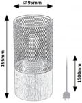 LED Stolna svjetiljka Rabalux - Callum 74040, E27, 1 x 25 W, smeđa-crna - 7t