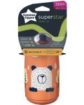 Čaša otporna na prolijevanje Tommee Tippee - Superstar, 390 ml, naranča - 4t