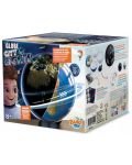 Edukativna igračka Buki France - Svjetleći rotirajući globus 2 u 1, 20 cm - 1t