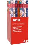 Papir za pakiranje Apli - Lotosi, 2 x 0,70 m, svijetloplava - 1t