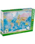Slagalica Eurographics od 2000 dijelova - Karta svijeta ​ - 1t