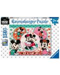 Slagalica Ravensburger od 150 dijelova XXL - Mickey Mouse i Minnie Mouse - 1t