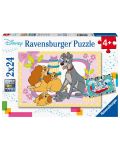 Slagalica Ravensburger od 2 x 24 dijela - Disney Štenci - 1t