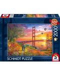 Slagalica Schmidt od 2000 dijelova - Golden Gate Bridge - 1t