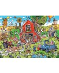 Slagalica Cobble Hill od 1000 dijelova - DoodleTown: Farmerska vreva - 2t