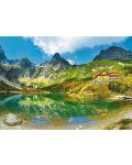 Puzzle Trefl od 1000 dijelova - Sklonište nad jezerom, Tatre, Slovačka - 2t