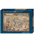 Slagalica Heye od 2000 dijelova - Piratska karta svijeta - 1t