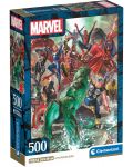 Slagalica Clementoni od 500 dijelova - Marvel Heroji - 1t