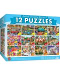 Puzzle Master Pieces 12 u 1 - Artist Gallery II 12 pack bundle - 1t