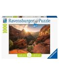 Puzzle Ravensburger od 1000 dijelova - Nacionalni park Zion - 1t