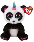Plišana igračka TY Toys Beanie Boos - Šarena panda s rogom Paris, 15 cm - 1t