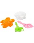 Set za plažu Polesie Toys - Kornjača, 4 dijela - 2t