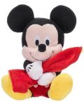Plišana igračka Disney Plush - Mickey Mouse s dekicom, 27 cm - 1t