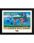Plakat s okvirom GB eye Games: Sonic the Hedgehog - Green Hill Zone - 1t