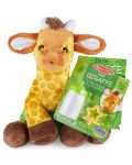 Plišana igračka Melissa & Doug - Beba žirafa, s dodacima - 2t