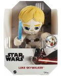 Plišana figura Mattel Movies: Star Wars - Luke Skywalker with Lightsaber (Light-Up), 19 cm - 6t