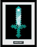 Plakat s okvirom GB eye Games: Minecraft - Diamond Sword - 1t