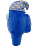 Plišana figura YuMe Games: Among Us - Blue Crewmate with Wizard Hat, 30 cm - 6t