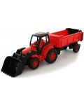 Plastična igračka Polesie - Traktor Champion  s utovarivačem i prikolicom, asortman - 1t