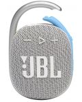 Prijenosni zvučnik JBL - Clip 4 Eco, bijelo/srebrni - 1t