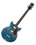 Poluakustična gitara Ibanez - AMH90, Prussian Blue Metallic - 1t