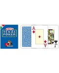 Poker karte Texas Hold’em Poker Modiano - plava leđa - 2t