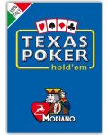 Poker karte Texas Hold’em Poker Modiano - plava leđa - 1t