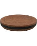 Stalak za sapun Inter Ceramic - Coconut, 13.8 x 11 x 2.5 cm, smeđi - 1t