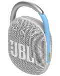 Prijenosni zvučnik JBL - Clip 4 Eco, bijelo/srebrni - 2t