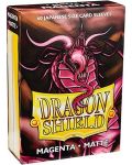 Štitnici za kartice Dragon Shield Sleeves - Small Matte Magenta (60 komada) - 1t
