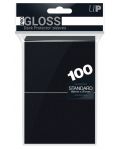 Štitnici za karte Ultra Pro - PRO-Gloss Standard Size, Black (100 kom.) - 1t