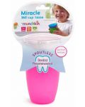 Prijelazna čašica Munchkin - Miracle 360°, 296 ml, Pink - 3t