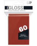 Štitnici za karte Ultra Pro - PRO-Gloss Small Size, Red (60 kom.) - 1t