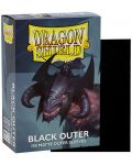 Štitnici za kartice Dragon Shield Dual Sleeves - Matte Black Outer (100 komada) - 2t