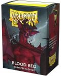 Štitnici za kartice Dragon Shield Sleeves - Matte Blood Red (100 komada) - 1t