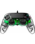Kontroler Nacon за PS4 - Wired Illuminated Compact Controller, crystal green - 2t