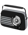 Radio Diva - Retro Box BT 8500, crno/srebrni - 2t