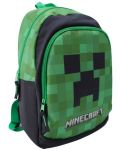 Ruksak za vrtić Minecraft - Creeper, 2 pretinca - 1t