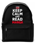 Ruksak ABYstyle Humor: Adult - Keep Calm And Read Manga - 1t