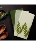 Set od 3 kuhinjske krpe AmeliaHome - Letyy, 50 x 70 cm, zeleni - 4t