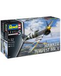 Model za sastavljanje Revell Vojni: Zrakoplovi -Hawker Tempest V - 4t