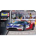Modeli za sastavljanje Revell Suvremeni: Automobili - Ford GT Le Mans 2017 - 2t