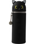 Silikonska futrola za boce I-Total - Cat, Black  - 1t