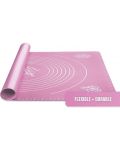 Silikonska podloga za miješenje Morello - Light Pink, 50 х 40 cm, ružičasta - 4t
