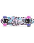 Skateboard Byox - Graffiti Pink, s crnom osnovom, 56 sm - 2t