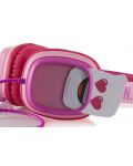Dječje slušalice s mikrofonom Emoji - Flip n Switch, ružičasto/ljubičaste - 2t